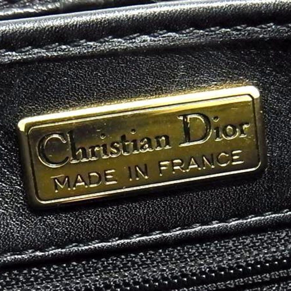 CHRISTIAN DIOR Black Leather Shoulder Bag - Picture 2 of 6